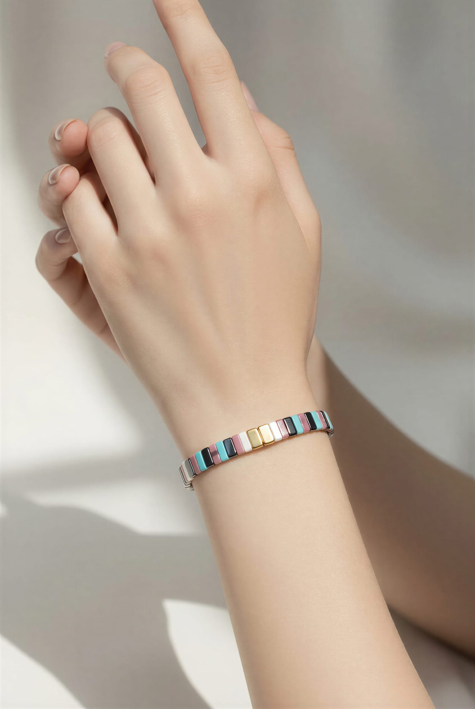 Tila Miyuki Bead Stretch Bracelet — view 4